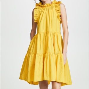 Ulla Johnson Tamsin dress size 4 in yellow